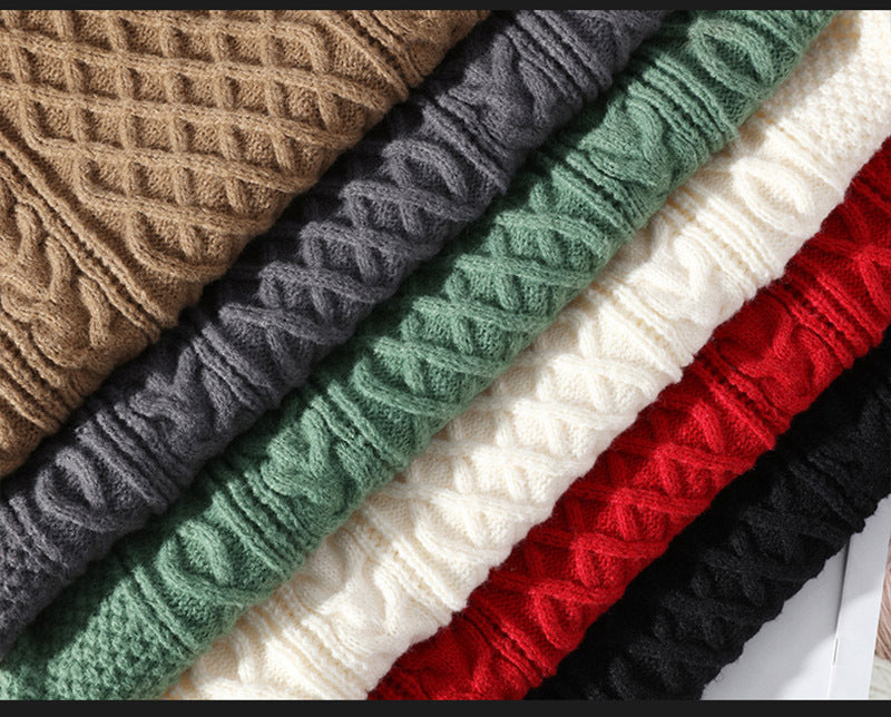 Warm turtleneck sweater for stylish men