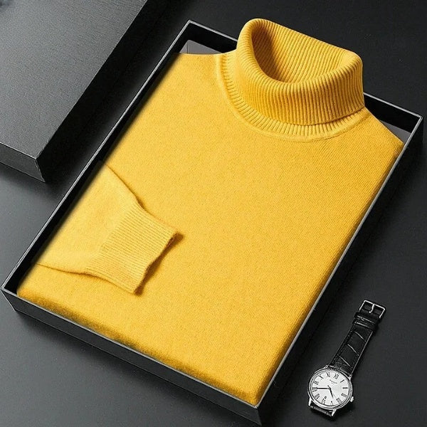 Fitted turtleneck sweater for autumn and winter