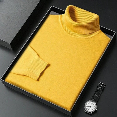 Fitted turtleneck sweater for autumn and winter