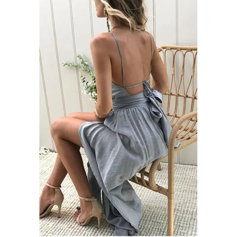 Amalie - Sleeveless dress with bow