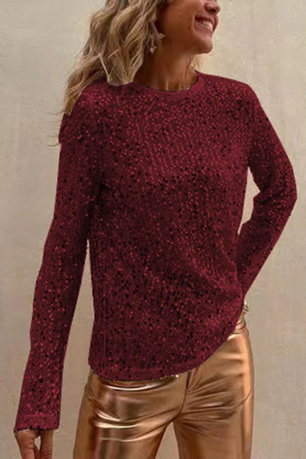 Anna - Long-sleeved straight blouse