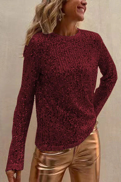 Anna - Long-sleeved straight blouse