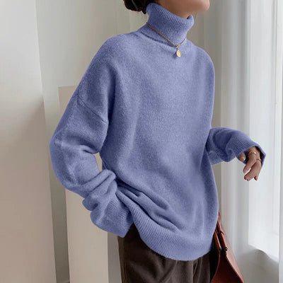 Sophisticated turtleneck knit sweater