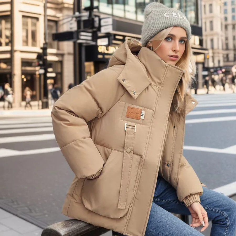 Women's winter jacket with a modern and comfortable design
