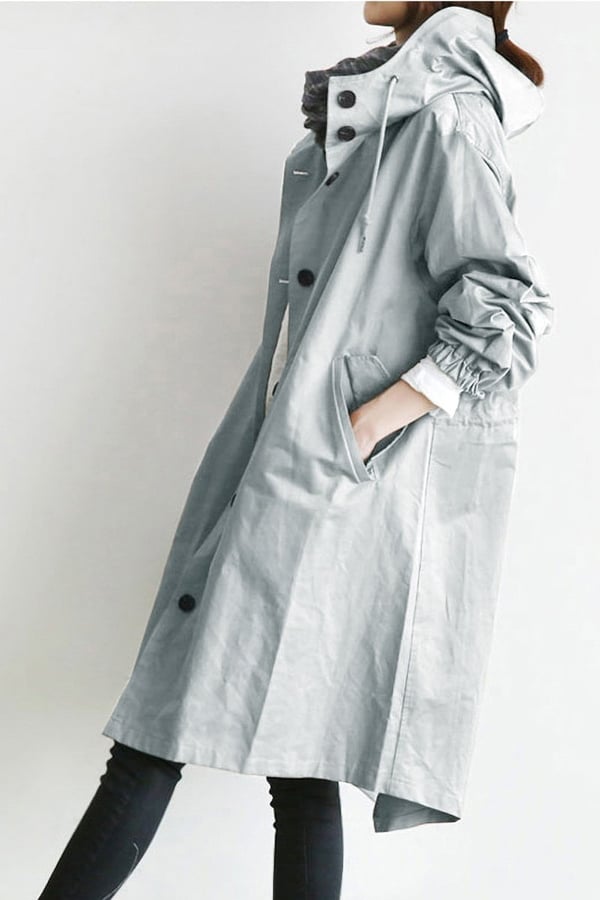 Oversized Hooded Windbreaker Jacket: Stylish and Practical