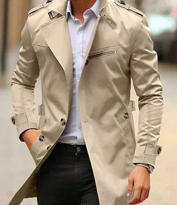 Elegant trench coat for men: style and comfort in every move