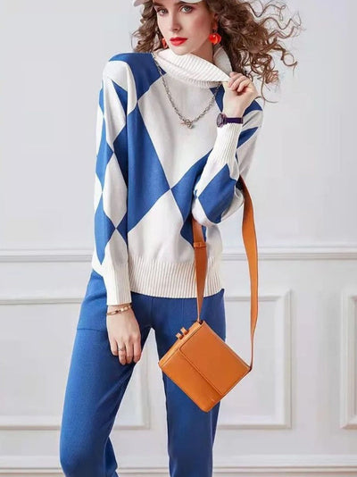 Women's sweater and pants set, modern and comfortable for winter