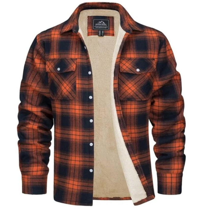 Modern and warm design men's long-sleeved shirt