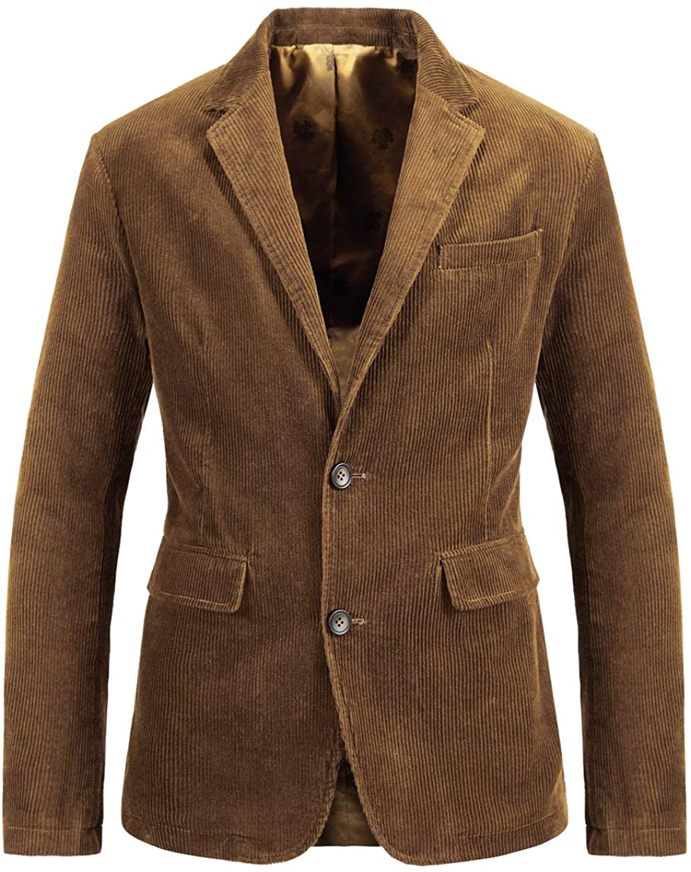 Men's vintage coat in classic brown