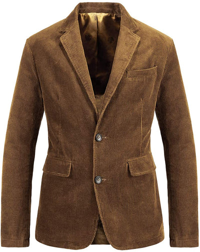 Men's vintage coat in classic brown