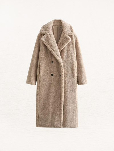 Long women's jacket ideal for autumn with a cozy design