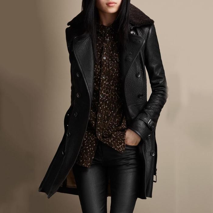 Women's Modern Fitted Double Breasted Coat