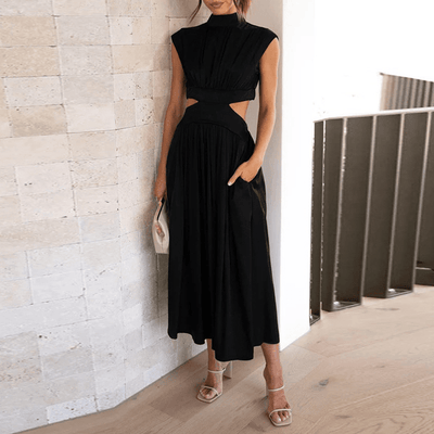 Elegant long dress in a modern style for events and special occasions