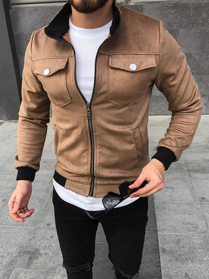 Men's insulated zip-up cardigan for stylish looks that combine comfort and elegance