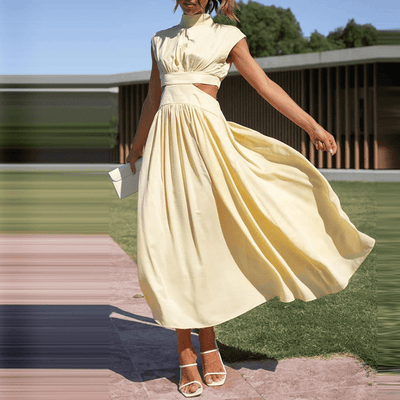 Elegant long dress in a modern style for events and special occasions