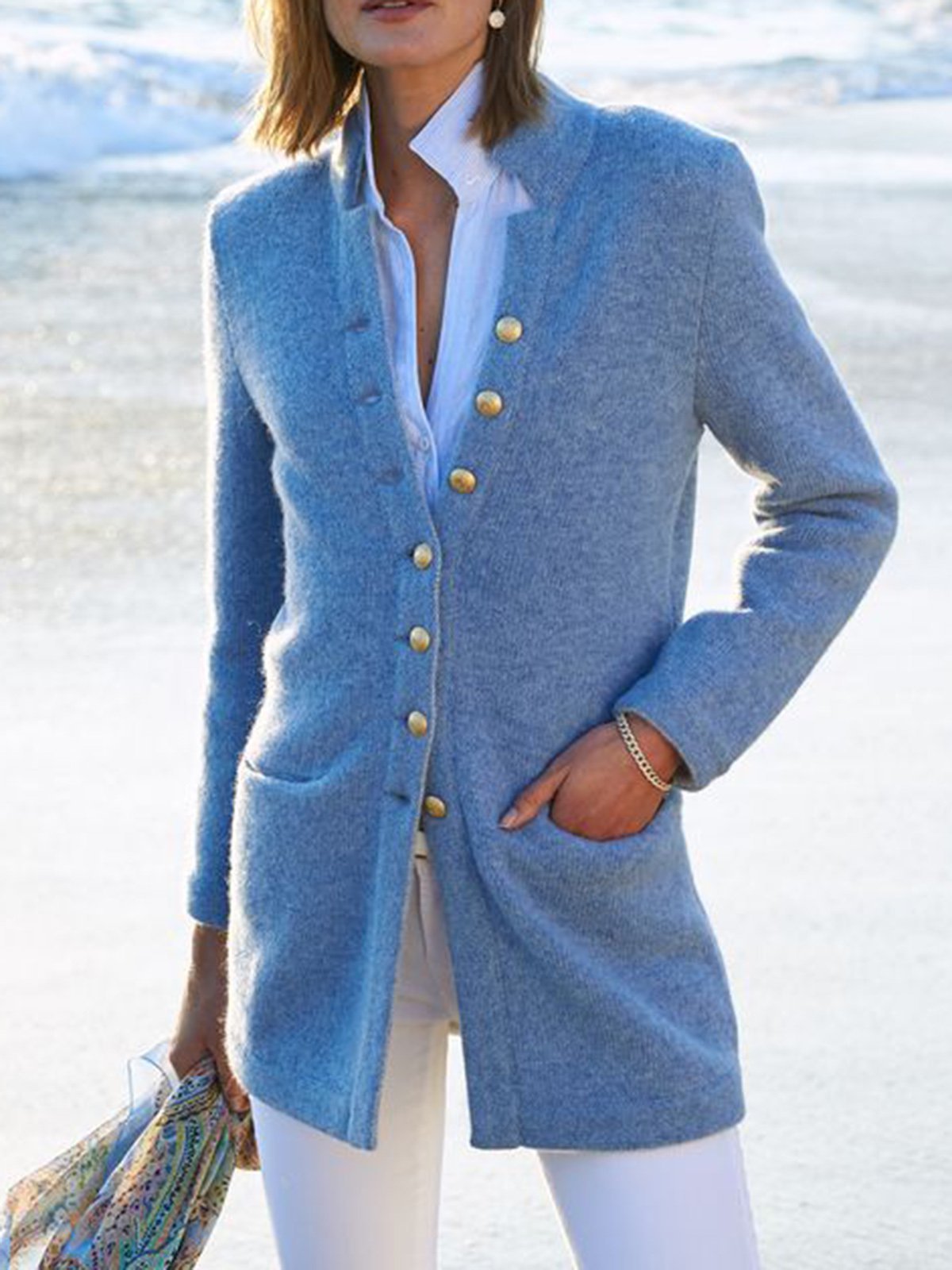 Elegant Long-Sleeved Coats for Women – Casual Wear Ideal for Any Season
