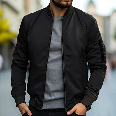 Stylish men's bomber jacket for a modern look