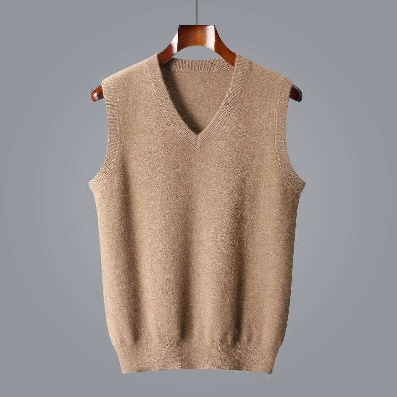 Women's V-neck Sleeveless Vest Modern Casual Style
