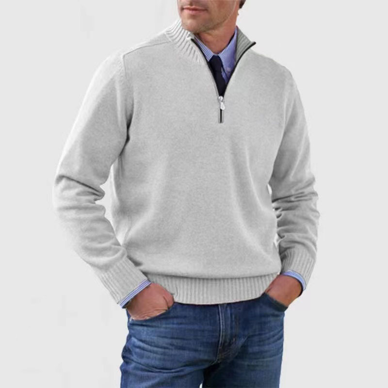 Men's half-zip sweater, comfortable and fashionable