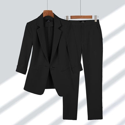 Elegant women's formal jacket and pants set
