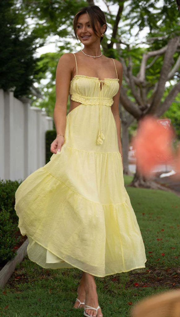 Emely - Women's Sleeveless Seam Flowy Maxi Dress