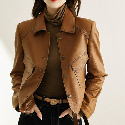 Modern Buttoned Jacket for Elegant Women