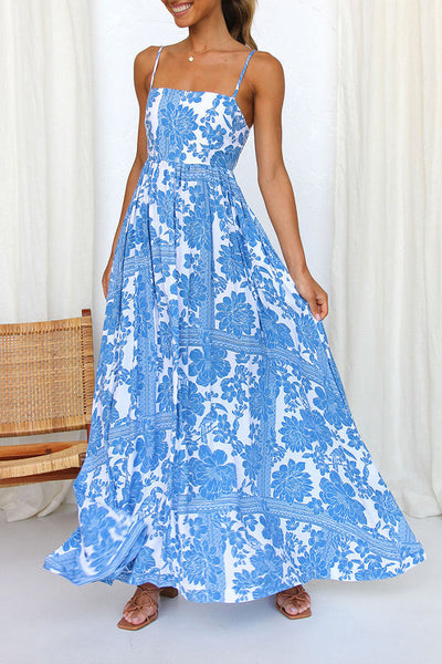 Diana - Elegant Sleeveless Printed Dress