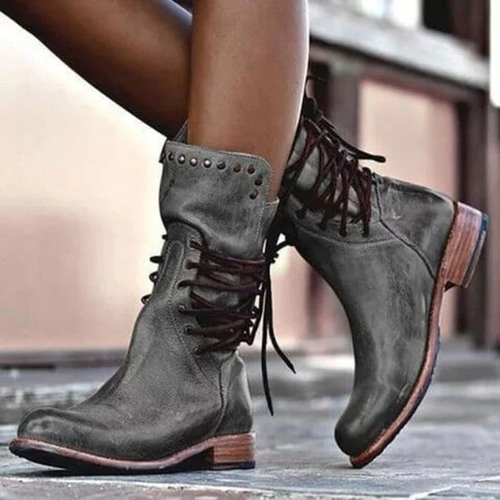 Stylish lace-up boots for confident steps