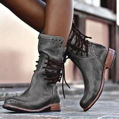 Stylish lace-up boots for confident steps