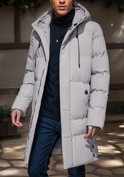 Men's winter coat with a modern and elegant design