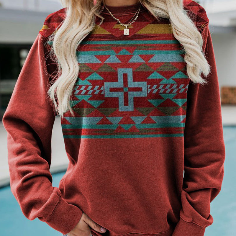 Spectacular and modern sweater with a bright print