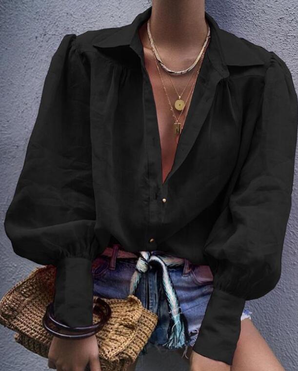 Elegant V-neck blouse for a stylish look