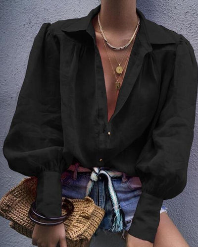 Elegant V-neck blouse for a stylish look