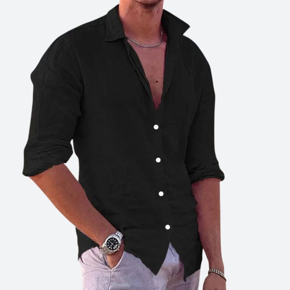 Men's casual shirt with a fresh and versatile style