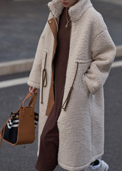 Hug Plus Size Winter Coat with High Neck and Cord - Elegant Outerwear for Cold Weather