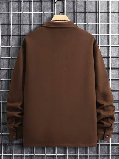Men's plain jacket with pockets