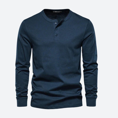 Men's long-sleeved shirt with a casual and modern style