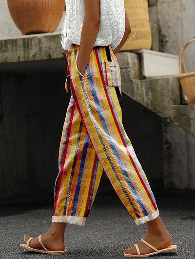 Indira - Women's Printed Casual Pants