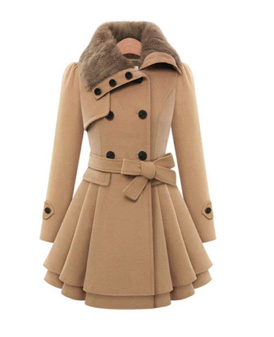 Elegant women's coat for the cold winter