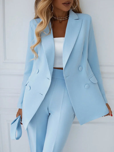 Yaiza - Essential urban solid color blazer