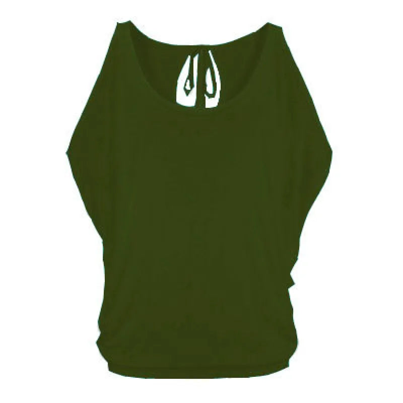 Camila - Blouse with open sleeves and round neck