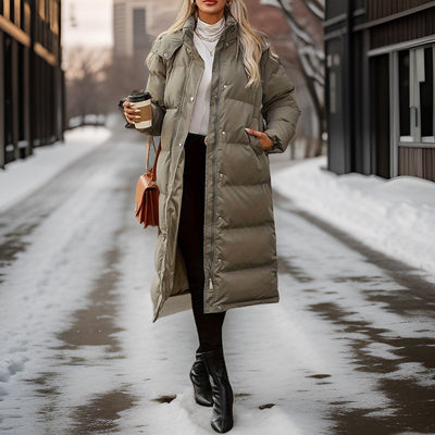 Long winter coat for women with elegant and modern design