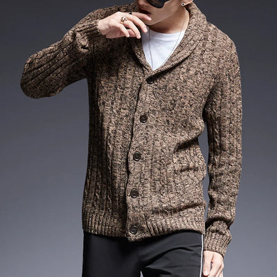 Men's Slim Fit Cardigan - High Quality Casual Style for Autumn