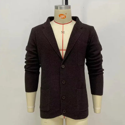Men's Casual Jacket with Mao Collar – Elegant and Warm Design