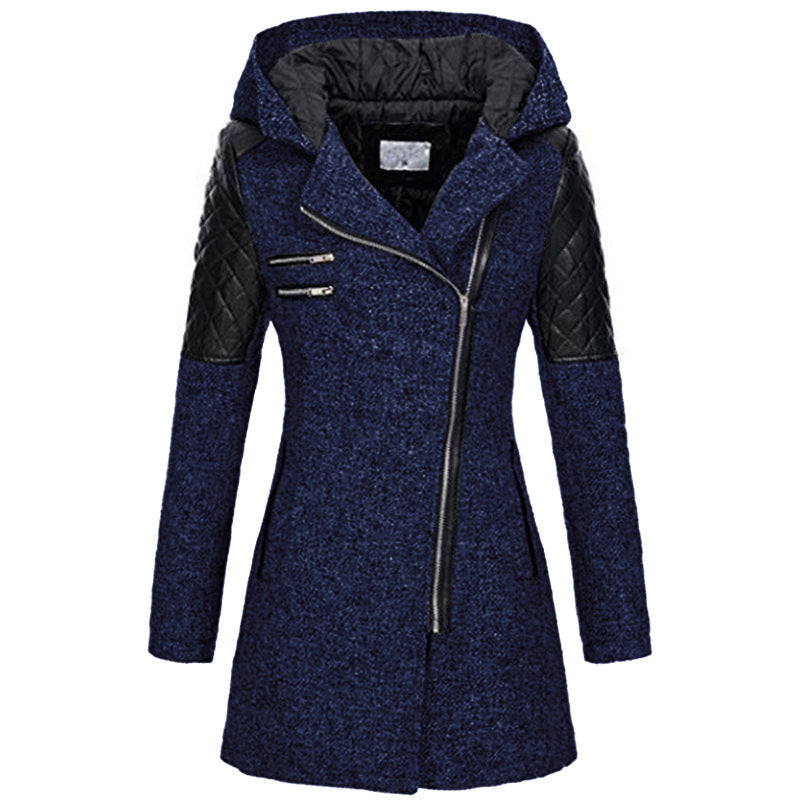Casual Coat with Patch Design for a Stylish Look