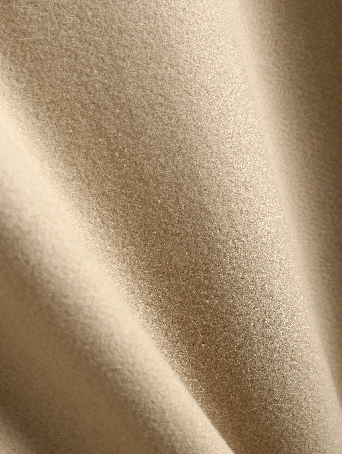 Double Breasted Coat with Pockets Design - Light Beige