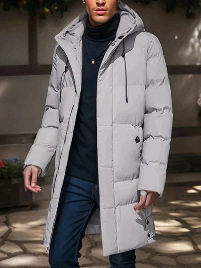 Modern Men's Jacket with a Cozy, Wide Hood