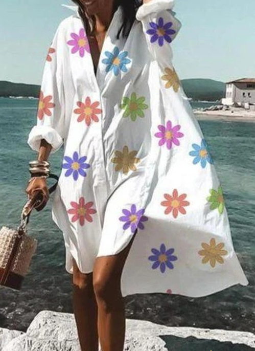 Marta - V-neck shirt dress