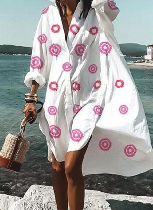 Marta - V-neck shirt dress