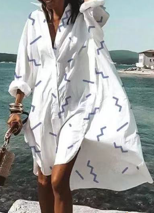 Marta - V-neck shirt dress